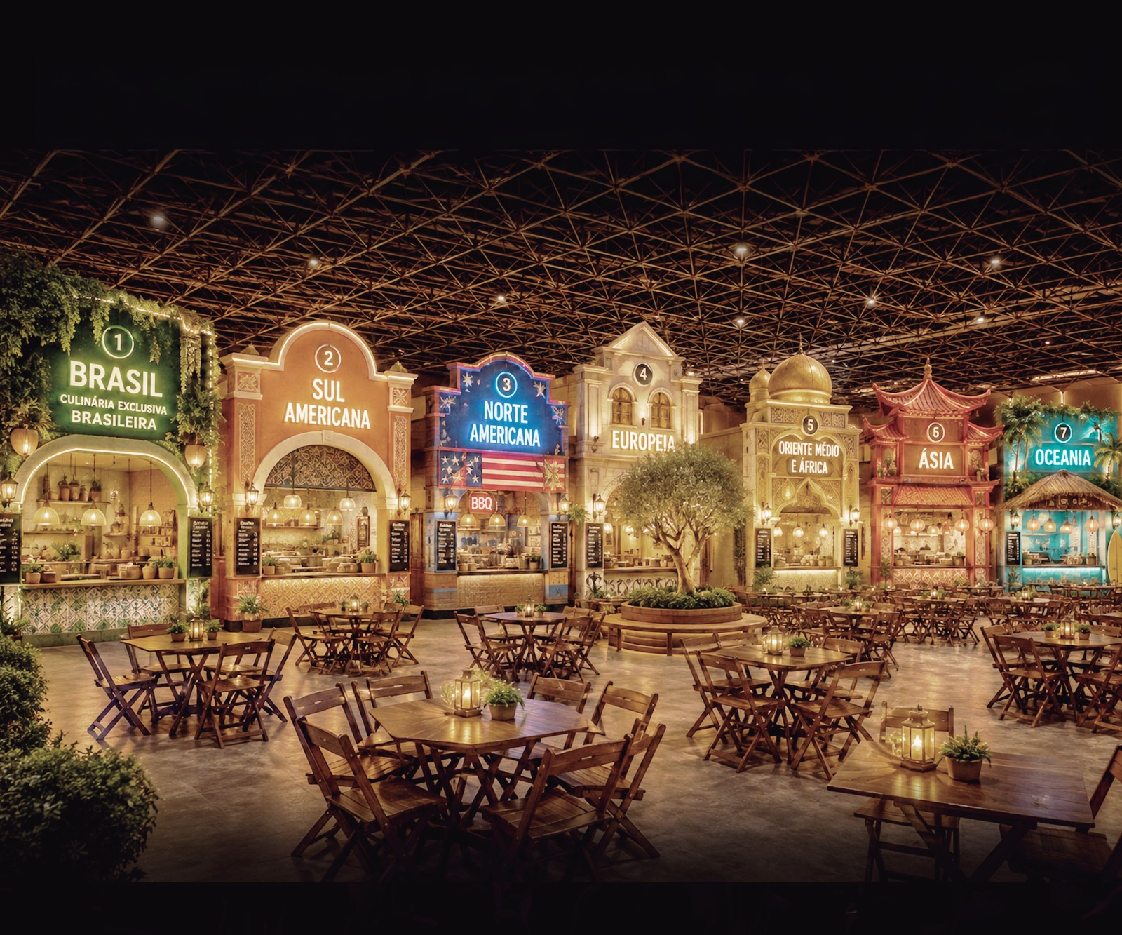 Mercado Gastronômico Arcos Variados